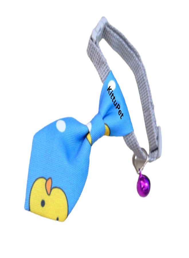 KittuPet Dog Neck tie, Neck tie Dog Collar, Sky Blue Dog Collar, Unique Dog Collar, Safety Breakaway Buckle, Neck tie cat, Neck tie Collar cat (Blue, Cotton Dog tie) - Image 2